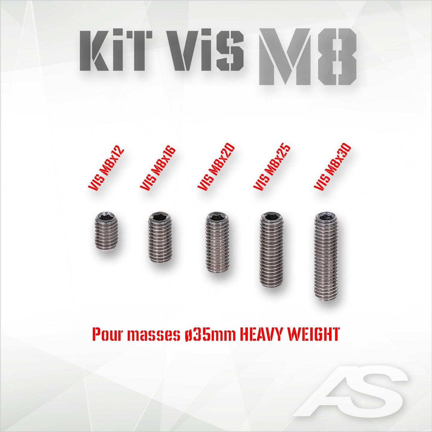 Arc Systeme Pulse KIT M8 SCREWS HW M8-12/16/20/25/30