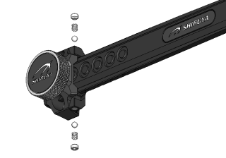 Shibuya Ultima Recurve Sight RC PRO G2 250-9-A Double Mount