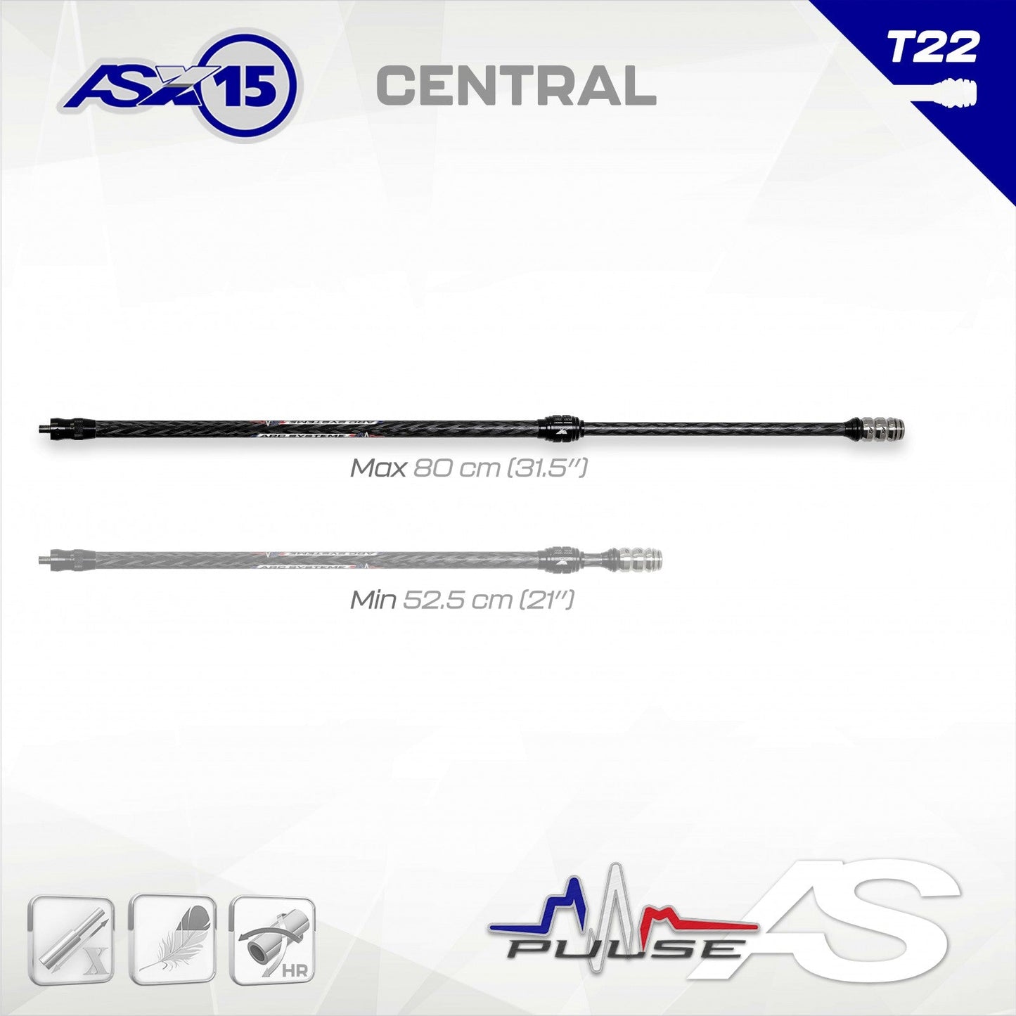 Arc Systeme Pulse CENTRAL AS X15 T22  52.5 (21in) - 80 (31.5in)