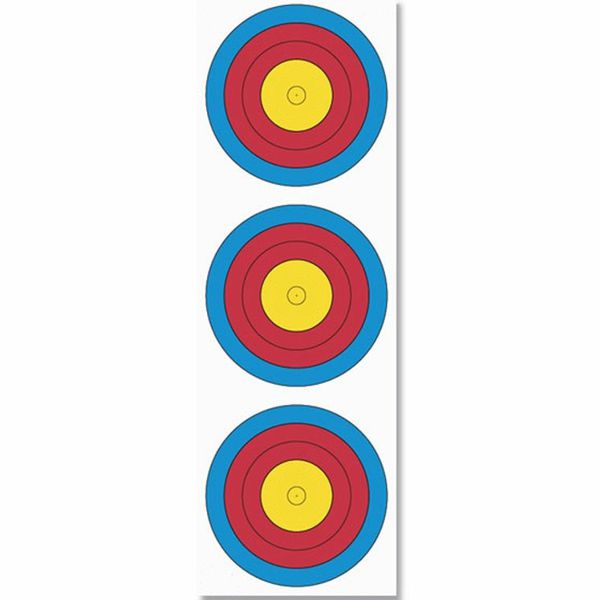 JVD 3x20cm (40cm 3 spot vertical) FITA Target Face COMPOUND